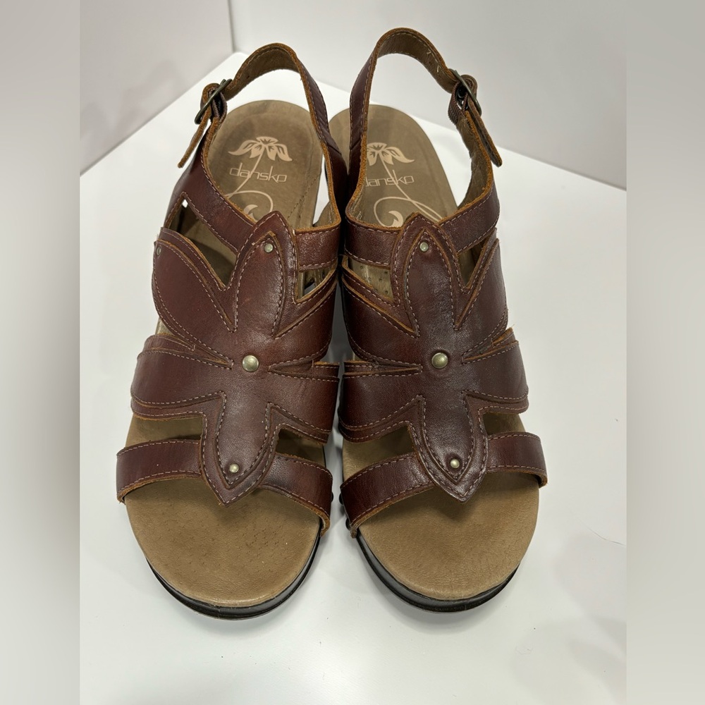 Dansko Brown Leather Women's Shoes - size 41